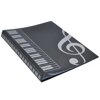 Mape Mūzika Piegādes Ūdensizturīgs Failu Uzglabāšanas Produktu 80 Loksnes A4 Mūzikas Katalogu Mapes Klavieres Score Band Kora Ielikt-tipa