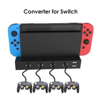 Ilgstoša Praktiskā Daļas, Sastāvdaļas, Nintendo GameCube Vadu Kontrolieris Adapteris, 4 Porti Adapteris ar 2 USB Portiem