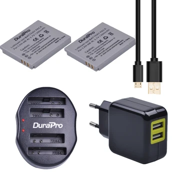 DuraPro NB-4L NB 4L NB4L Kameru Baterijas + Dual USB Lādētājs Canon IXUS 60 65 80 75 100 I20 110 115 120 130 IR 117 220 225