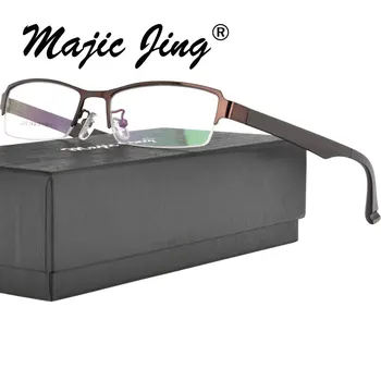 Magic Jing ManMetal Recepšu Brilles OpticalFrames Acetāts Tempļi 2292