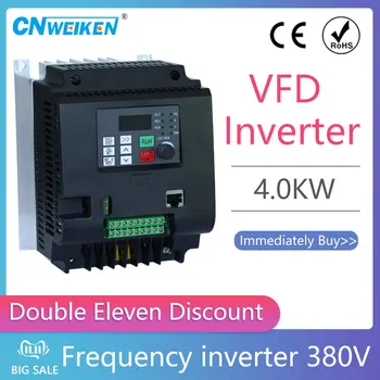 4 KW 380V AC regulējamām piedziņām VFD Inverter par 3.0 KW vārpstas 3000W vfd par cnc vadītāja