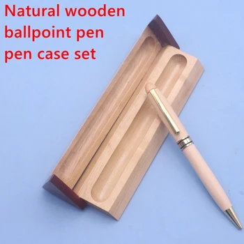 Dabisku koka lodīšu pildspalvu kastē, kas kaligrāfijas komplekts koka pildspalvu lodziņā tērauda pildspalva koka kastē