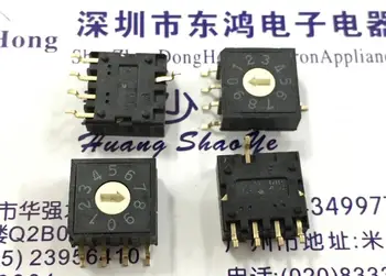 10PCS/DAUDZ DIP Taivāna kārta 0-9/10 bitu 8421C plāksteris RM4AF-10 rotācijas kodēšanas slēdzis, 4:1 pin tiesības