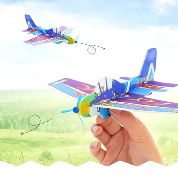 2pc Planieris Plaknes Modeli, Āra Rotaļlietas Bērniem Zēni, Jautri Rotaļlietu Gaisa kuģa Inerces Puses Sākt Throwing Lidmašīnas Izglītības Rotaļlietas Bērniem