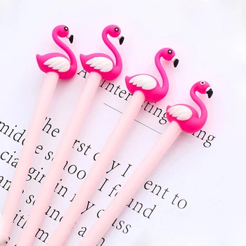 40pcs Zilā Kawaii Pildspalvas Cute Rozā Flamingo Iedomātā Gēla Pildspalva Smieklīgi Kancelejas preces Lodīšu Rullīšu Skolas Sievietes Meitene Puse Ziemassvētku Dāvanu