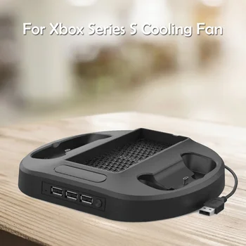 Spēli Uzņēmēja Dzesēšanas Cooler Stand for Xbox S Sērijā Spēļu Automātu, Dzesēšanas Stends Vēsāks Spēļu Piederumi 3 USB Centrmezglu