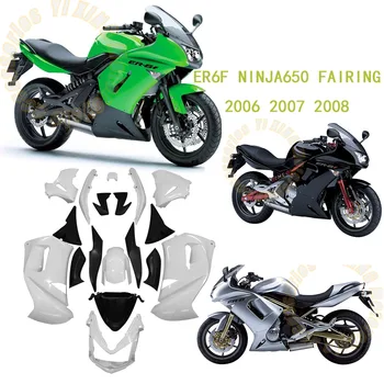 Motociklu aptecētājs komplekts ir piemērots kawasaki ER-6F Ninja 650 2006 2007 2008 ķermeņa iesmidzināšana molding korpusa krāsu pielāgošana