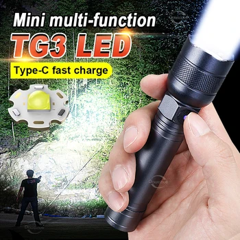 Spēcīgs TG3 LED Lukturīti 600LM Taktiskās Lāpu, USB Uzlādējams Rokas Gaismas iedarbību ipx4 Ūdensizturīgs 18650 Laternu Kempings Lukturi