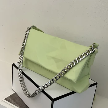 Luksusa Dizaina Ķēdes Satchels Sieviešu Shouler Crossbody Somas 2022 Jaunu Reizes Gadījuma Sajūgs Vintage Dāmas Messenger Bag Liela Kapacitāte