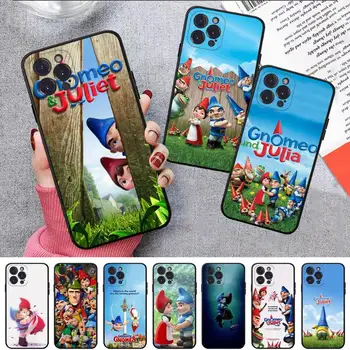 Disney Gnomeo & Džuljeta Tālrunis Lietā Par iPhone 8 7 6 6S Plus X SE 2020. GADAM XR XS 14 11 12 13 Mini Pro, Max Mobilo Gadījumā