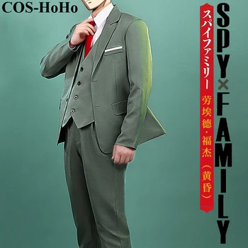 COS-HoHo Anime SPIEGU×ĢIMENES Loid Kalējs Spēle Uzvalks Skaists Džentlmenis Vienādu Cosplay Tērpu Halloween Puse Lomu spēles Vīriešu Apģērbs