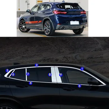 Uzlīmes Rotāt Pīlārs Loga Vidū Cinkots Melns Rāmis Nosūcēji BMW X2 SDrive XDrive 20i 25i 2019 2020 2021 2022