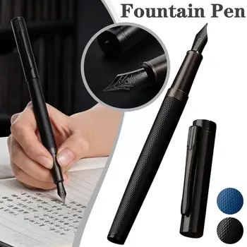 Black Forest Metāla Strūklakas Pildspalvas Melnu Pērļu Koka Pildspalvu Smalkas Skaistas Rakstīšanas Lielisku Tekstūru N9t8