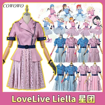 COWOWO Anime! LoveLive Liella Season2 OP MUMS BŪS!! Shibuya Kanon Yoneme Mei Spēle Uzvalks Vienādu Cosplay Kostīms Puse Sieviešu Apģērbs