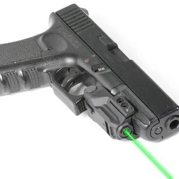 Sensora slēdzis subcompact pistole zaļā lāzera redzes gaisa pistoli medību taktiskās smart gloks zaļā lāzera aktuāli pisol
