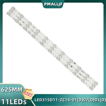 3Pcs/Set LED Strip Par LE32D8810 LE32C800C LE32B50 H32E16 MTV-3222LW DW32H1G1 TW-75011-N032A LED315D11-ZC14-01(D) 02(D) 03(D)