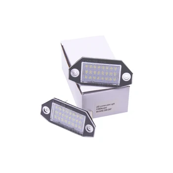 2gab 12V LED Numuru Licences Plāksnes Gaismas Lukturi Canbus Nav Kļūdas Par Ford Mondeo MK 3 2000~2007 4/5