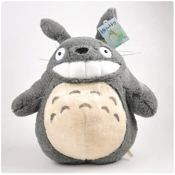 40cm 2 Karikatūra Stils Atstāj Totoro Spilvens Super Kawaii Gudrs, Funny Dzīvnieku Bērniem Patīk Dzimšanas dienas Dāvanu Mīkstu Pildījumu Plīša Lelle, Rotaļlieta Jaunu
