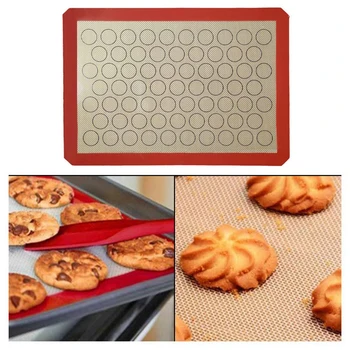 Silikona Macaron Cepšanas Mat Non-Stick Pad Lapa Konditorejas Izstrādājumu Cepšanas Rīki Ritošā Mīklas Mat Bakeware Kūka Sīkfailu Virtuves Sīkrīkus
