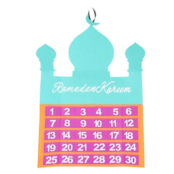 Ramadāna Kalendāra Eid Mubarak Karājas Kalendārs Atpakaļskaitīšanas, Adventes Kalendāra Dienas Eid Dāvanas Ramadāna Apdare