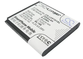 CS 2500mAh / 9.25 Wh akumulatoru, Lenovo P700, P700i BL196