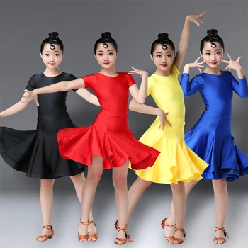 Meitenes Karnevāla Džeza dancewear kostīms Bērniem Mūsdienu latīņu Deju Grupa Deju Kleita Bērnu Deju kleitu valkāt drēbes Meitenēm