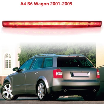 Sarkanās Lēcas Full LED Aizmugures Augstu Sviras Trešās 3. Bremžu Signāllukturis Lampas - A4 B6 Vagonu 2001-2005 8E9945097