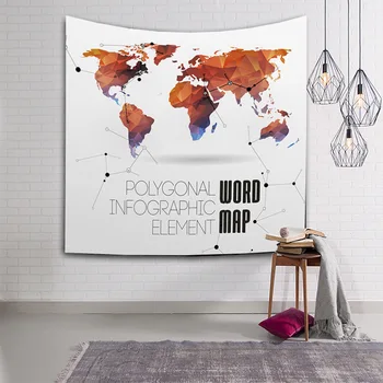 Pasaules Kartes, Gobelēns, Hipiju Retro Mājas Dekoru Jogu, Pludmales Dvieli 150x130cm/203x150cm
