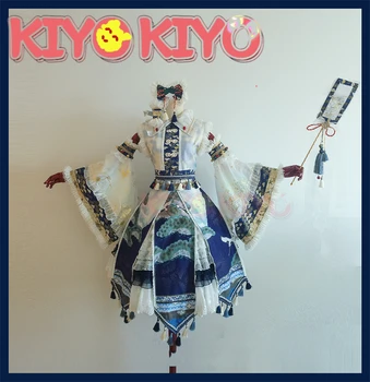 KIYO-KIYO TouHou Projekta Cosplays Ventilators māksla Kochiya Sanae Cosplay Kostīms, kleita sieviete Ziemassvētku dāvanu puse kleita
