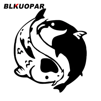 BLKUOPAR Yin un Yang Zivju Klipkopām Auto Uzlīmes Oklūzija Nulles Decal Creative Auto Lable Vējstikla Motociklu Dekorēšana