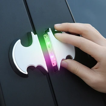 Bat Formas Universālā Auto LED Atvēršana, Durvju Drošības Brīdinājums Anti-sadursmes Gaismas Sarkans Komplekts Bezvadu Signalizācijas Lampa Signāla Gaismas