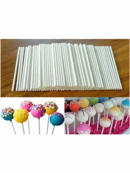 50/100gab Plastmasas Konfekte Pielipt Drošu Balta Kūka Sūcējs Nūjas Šokolādes Cukura Konfektes Lollypop DIY Pelējuma Bakeware Rīks
