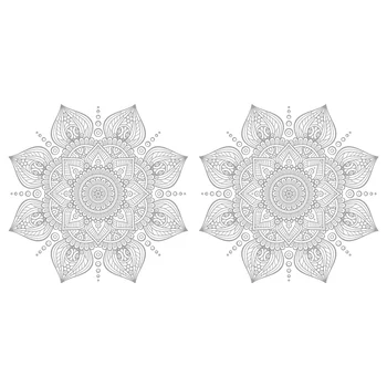 Sienas Mandala Uzlīmes Uzlīmes Decaldecals Dekoratīvu Ziedu Fona Noņemams Līmi Vinila Dekori Tapetes Headboard