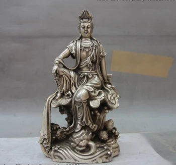 Ķīna Palace Balta, Vara, Sudraba Fu Foo Suns Lauva Spēlēt Bumbu, Skulptūru, Statuju Pārī