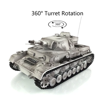 Āra Rotaļlietas 1/16 Heng Long Sniega 7.0 Plastmasas vācu Panzer IV F Toucan RTR RC Tvertnes Attālinātās Kontroles 3858 360° Tornītis TH17388-SMT8