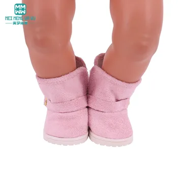 7,5 cm 2018 Jaunu mini bērnu apavi sequined kurpes 18 collas 45cm Amerikāņu lelli un 43cm jaunu born lelle un Aksesuāri