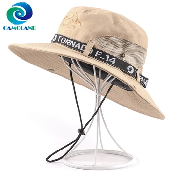 CAMOLAND Vasaras Platām Malām Kausa Unisex Cepure UPF 50+ Saules Cepure Vīriešu UV Aizsardzību, Zvejas Pārgājienu Klp Sieviešu Elpojošs Pludmales Cepures