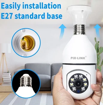 E27 Spuldzes Novērošanas Kameras Ar Wifi 2.4 G IP Kameras 1080P Mākonis Uzglabāšanas TUYA Nakts (IS) Smart Home Bezvadu Drošības
