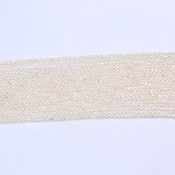 Pakāpe Rīsu 2-2.5 mm tiny pērle mazā Dabas pērle Balta Saldūdens Pērļu 16Inch Daļa pērļu kaklarotu vērtējumu