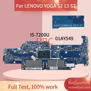 01AY549 LENOVO JOGAS S2 13 S2 I5-7200U Klēpjdators mātesplatē DA0PS8MB8E0 SR2ZU DDR4 Grāmatiņa Mainboard