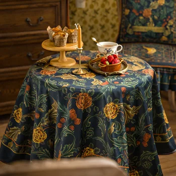 Eiropas Vintage Galdauts Dzīvojamā Istaba Dekoratīvs Audums Restorāns Tējas Galda, Galda, Nepievelk Putekļus, Galdauts Papildu Sajūta