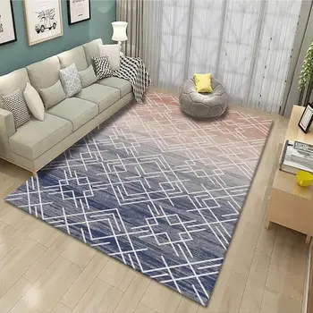 Nordic Style Ģeometriskā Svītru Paklājus Dzīvojamā Istaba guļamistaba paklājos Augstas Kvalitātes Mājas ir Liela Izmēra Paklāju Moderna Viesistaba, Grīdas Paklājs