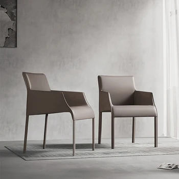 Office Lounge, Ēdamistabas Krēsli Krēsls Modernā Ādas Luksusa Ēdamistabas Krēsli Atzveltnes itālijas Custom-made Chaises Ziemeļvalstu Mēbeles