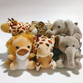 1gb 10-14cm Gudrs Pildījumu Lelle Džungļu Brālis, Tīģeris, Zilonis, Pērtiķis Lauva, Žirafe Leopard Plīša Dzīvnieku Rotaļlietas Labākās Dāvanas Bērniem