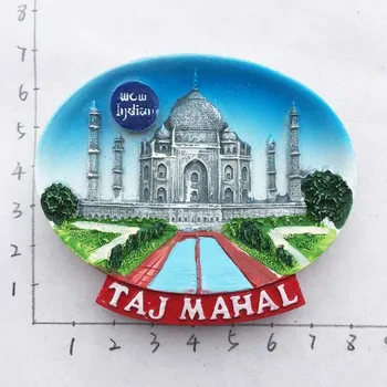 BABELEMI Sveķu 3D Indijā Taj Mahal Ledusskapis Magnēti, Ledusskapja Magnēts, Suvenīri, Mājas Dekoru