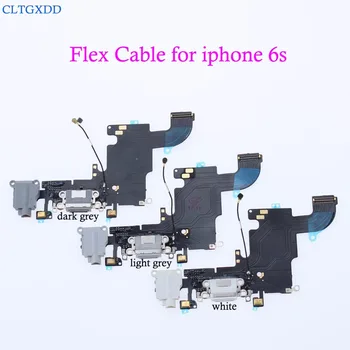 cltgxdd pelēks/Balts iPhone 6s 6SPLUS Lādētāja ports Uzlādes Doks USB Savienotāju Datu Flex Kabelis Austiņu Ligzda Flex Lentes
