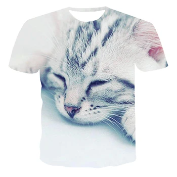 2020. gadam 1 Jaunie 3D Drukāšanas Jauni Vīrieši un Sievietes, Dzīvnieku T-krekls Harajuku Gadījuma T-krekls Vīriešu un Sieviešu Tops ar Īsām Piedurknēm T-krekls XXS-6XL