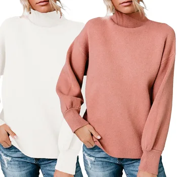 Ir 2021. jauns džemperis sieviešu birojs dāmu brīvā stila sieviešu džemperis pāris džemperi adīt top brīvs dāmu džemperis