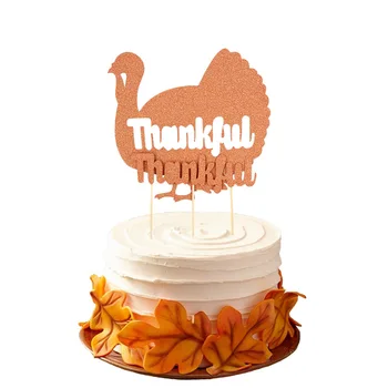 1pc Pateicības Rotājumi Mājās Turcija Kūka Toppers Cupcake Cērtes Kūka Partijas Apdare