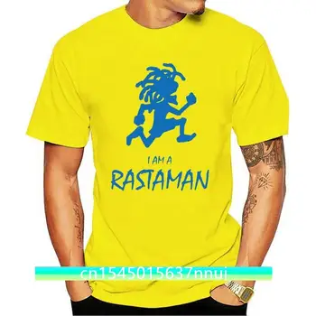 Smieklīgi Krekli Apkalpes Kakla Īstermiņa SleeveI esmu Rastaman Rastafari Regeja T-Krekls Uzdrukāts t krekls, Vīriešu t krekls Ikdienas Topi